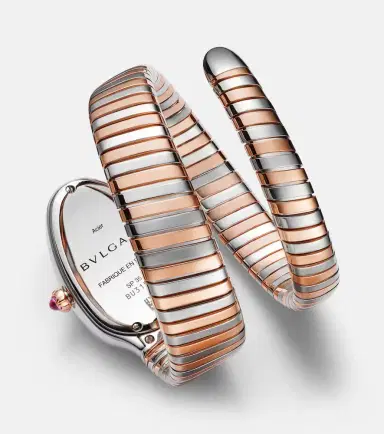 Bvlgari Serpenti Tubogas 35mm 18kt rose gold and stainless steel watch | Thumbnail 7
