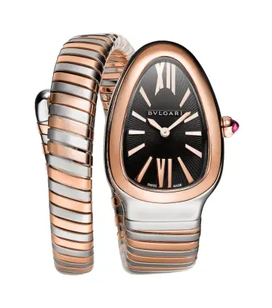 Bvlgari Serpenti Tubogas 35mm 18kt rose gold and stainless steel watch | Thumbnail 1