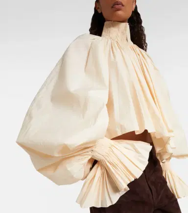 Khaite Durer cotton-blend blouse | Thumbnail 5
