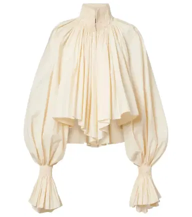 Khaite Durer cotton-blend blouse | Thumbnail 1