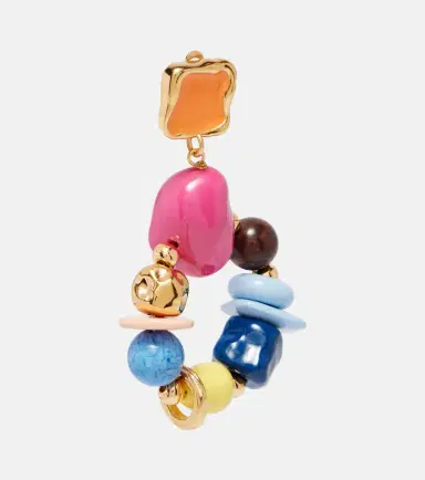 Oscar de la Renta Seaglass beaded clip-on earrings | Thumbnail 2