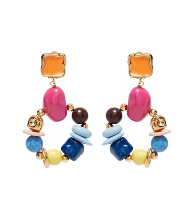 Oscar de la Renta Seaglass beaded clip-on earrings | Thumbnail 1