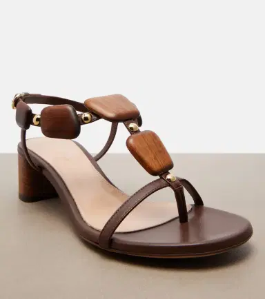 Gianvito Rossi Munduk embellished leather sandals | Thumbnail 2