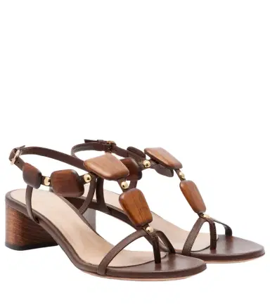Gianvito Rossi Munduk embellished leather sandals | Thumbnail 1