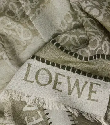 Loewe Anagram cotton jacquard scarf | Thumbnail 3