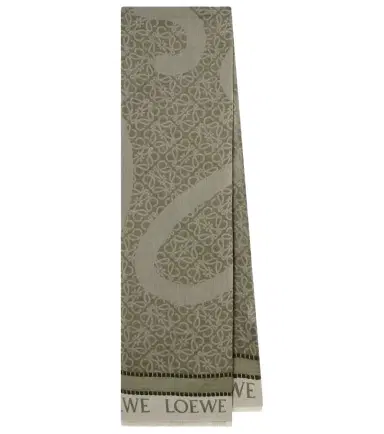 Loewe Anagram cotton jacquard scarf | Thumbnail 1
