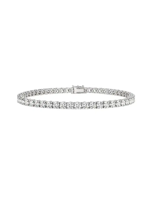 Wish Fine Jewelry 8.65ct Diamond 18K Gold Classic Tennis Bracelet