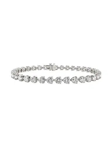 Wish Fine Jewelry 9.00ct Diamond 14K Gold Three Prong Tennis Bracelet | Thumbnail 1 Wish Fine Jewelry 9.00ct Diamond 14K Gold Three Prong Tennis Bracelet | Thumbnail 1