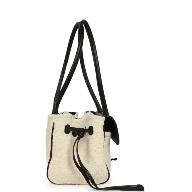 Chanel Chanel Small "Urban Essential" East West Shopping Tote Black Calfskin and White Tweed Boucle Gold Hardware | Thumbnail 3