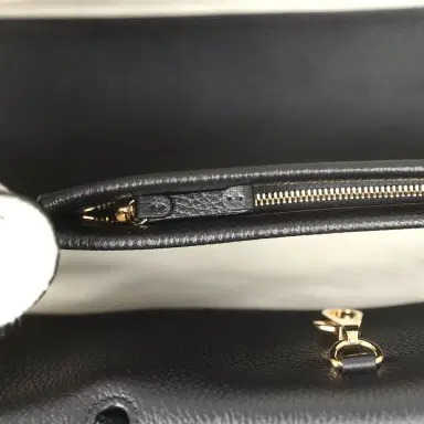 Chanel Chanel Small "Urban Essential" East West Shopping Tote Black Calfskin and White Tweed Boucle Gold Hardware | Thumbnail 8