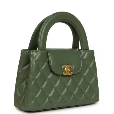 Chanel Chanel Small Kelly Shopper Khaki Shiny Aged Calfskin Brushed Gold Hardware | Thumbnail 2 Chanel Chanel Small Kelly Shopper Khaki Shiny Aged Calfskin Brushed Gold Hardware | Thumbnail 2