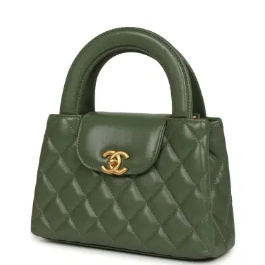 Chanel Chanel Small Kelly Shopper Khaki Shiny Aged Calfskin Brushed Gold Hardware | Thumbnail 5 Chanel Chanel Small Kelly Shopper Khaki Shiny Aged Calfskin Brushed Gold Hardware | Thumbnail 5