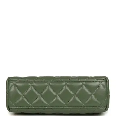 Chanel Chanel Small Kelly Shopper Khaki Shiny Aged Calfskin Brushed Gold Hardware | Thumbnail 6 Chanel Chanel Small Kelly Shopper Khaki Shiny Aged Calfskin Brushed Gold Hardware | Thumbnail 6