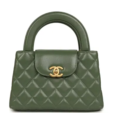 Chanel Chanel Small Kelly Shopper Khaki Shiny Aged Calfskin Brushed Gold Hardware | Thumbnail 1 Chanel Chanel Small Kelly Shopper Khaki Shiny Aged Calfskin Brushed Gold Hardware | Thumbnail 1