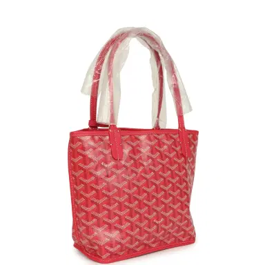 goyard Goyard Goyardine Canvas Fuchsia Anjou Mini Tote Palladium Hardware | Thumbnail 2 goyard Goyard Goyardine Canvas Fuchsia Anjou Mini Tote Palladium Hardware | Thumbnail 2