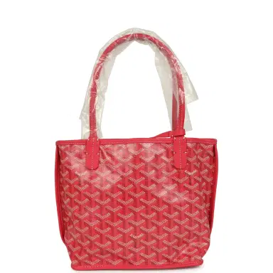 goyard Goyard Goyardine Canvas Fuchsia Anjou Mini Tote Palladium Hardware | Thumbnail 4 goyard Goyard Goyardine Canvas Fuchsia Anjou Mini Tote Palladium Hardware | Thumbnail 4
