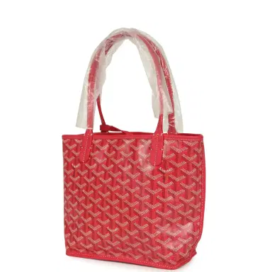 goyard Goyard Goyardine Canvas Fuchsia Anjou Mini Tote Palladium Hardware | Thumbnail 5 goyard Goyard Goyardine Canvas Fuchsia Anjou Mini Tote Palladium Hardware | Thumbnail 5