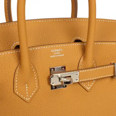 HERMÈS Hermes Birkin 25 Naturel Sable Togo Palladium Hardware | Thumbnail 7 HERMÈS Hermes Birkin 25 Naturel Sable Togo Palladium Hardware | Thumbnail 7