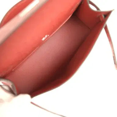 HERMÈS Hermes Kelly Pochette Rouge H Ostrich Palladium Hardware | Thumbnail 8
