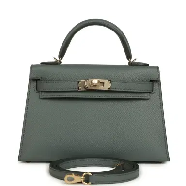 HERMÈS Hermes Kelly Sellier 20 Vert Amande Epsom Permabrass Hardware | Thumbnail 1 HERMÈS Hermes Kelly Sellier 20 Vert Amande Epsom Permabrass Hardware | Thumbnail 1