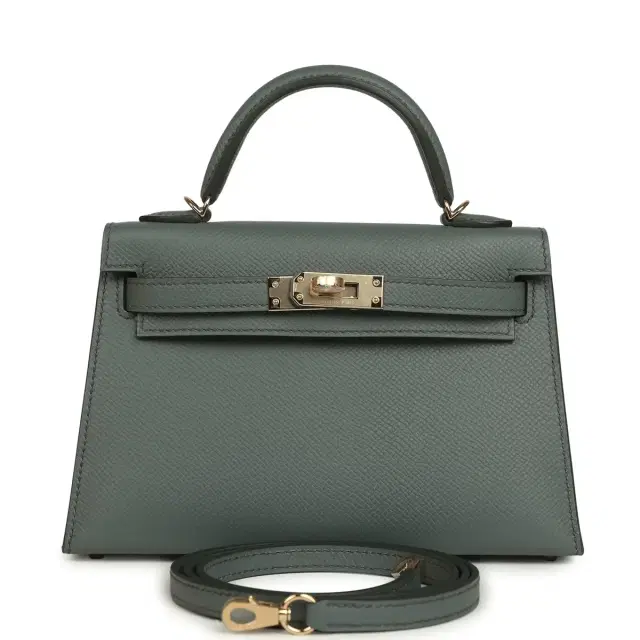 hermes Hermes Kelly Sellier 20 Vert Amande Epsom Permabrass Hardware