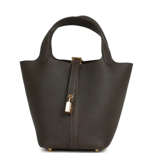 hermes Hermes Picotin Lock 18 Ebene Clemence Gold Hardware
