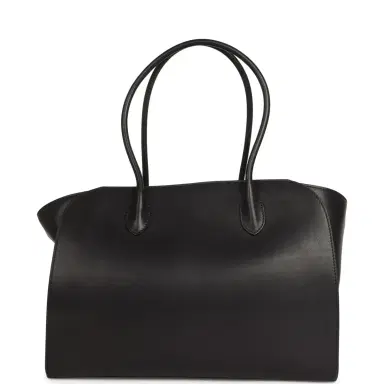 The Row The Row Marlo 14 Tote Bag Black Saddle Silver Hardware | Thumbnail 4 The Row The Row Marlo 14 Tote Bag Black Saddle Silver Hardware | Thumbnail 4