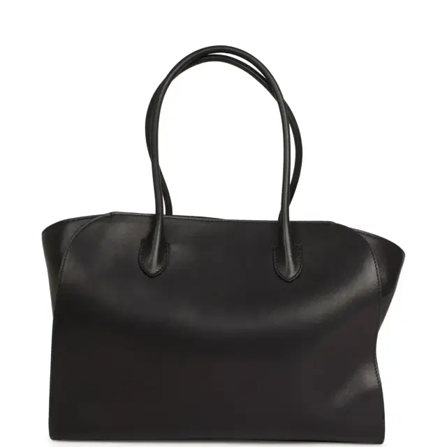 The Row The Row Marlo 14 Tote Bag Black Saddle Silver Hardware