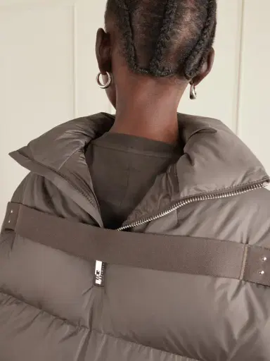 Rick Owens + Moncler Cropped Appliquéd Quilted Shell Down Jacket | Thumbnail 5 Rick Owens + Moncler Cropped Appliquéd Quilted Shell Down Jacket | Thumbnail 5