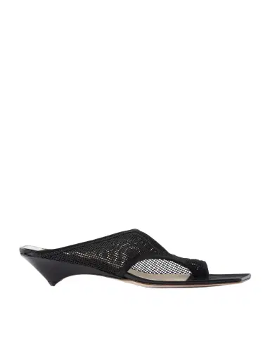 CHRISTEN Leather-trimmed 35 Mesh Sandals | Thumbnail 1