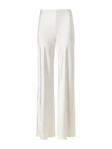 Norma Kamali Satin High-rise Wide-leg Pants | Thumbnail 1 Norma Kamali Satin High-rise Wide-leg Pants | Thumbnail 1