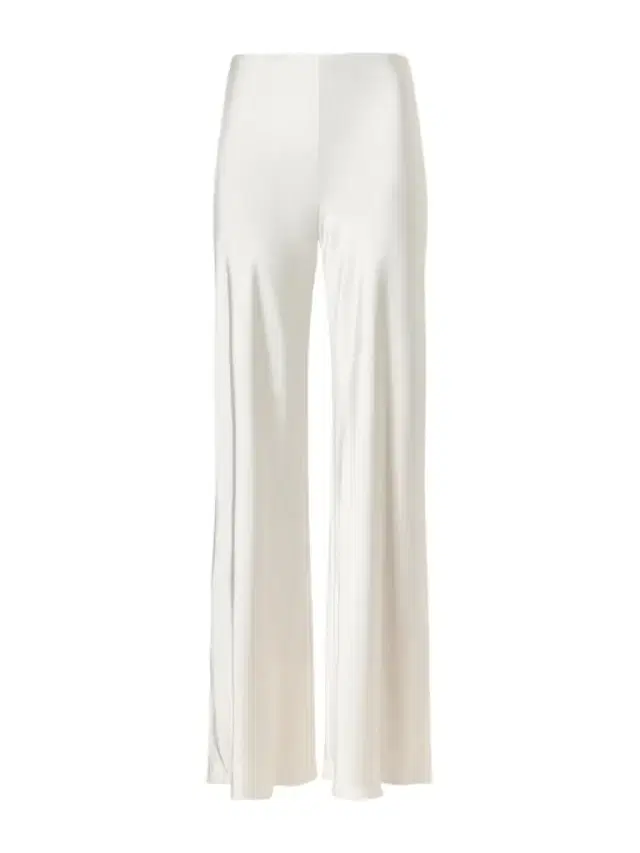 Norma Kamali Satin High-rise Wide-leg Pants