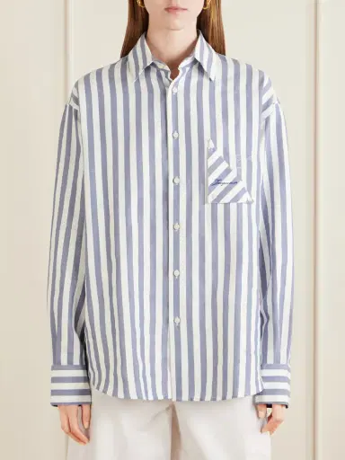 Jacquemus La Chemise Voilier Striped Cotton-poplin Shirt | Thumbnail 3