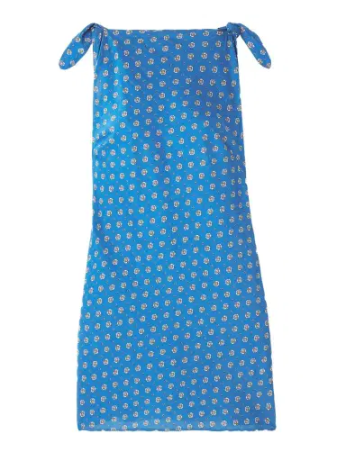 DÔEN Maltina Tie-detailed Printed Cotton And Silk-blend Mini Dress | Thumbnail 1