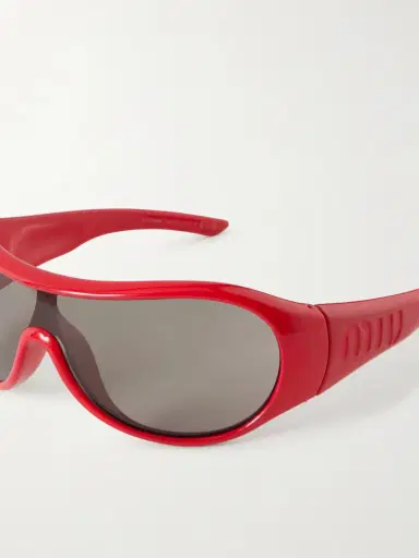 Miu Miu Eyewear Rounded-frame Acetate Sunglasses | Thumbnail 4