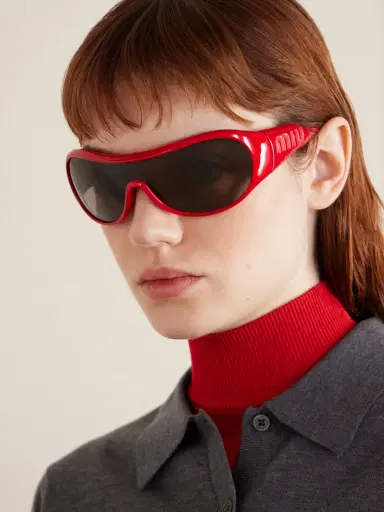Miu Miu Eyewear Rounded-frame Acetate Sunglasses | Thumbnail 5