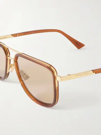 Bottega Veneta Eyewear Aviator-style Acetate Sunglasses | Thumbnail 4