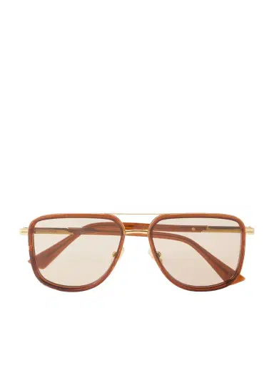 Bottega Veneta Eyewear Aviator-style Acetate Sunglasses | Thumbnail 1