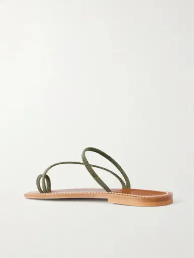 K Jacques St Tropez Actium Snake-effect Leather Sandals | Thumbnail 3