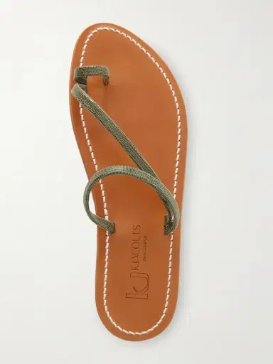 K Jacques St Tropez Actium Snake-effect Leather Sandals | Thumbnail 6
