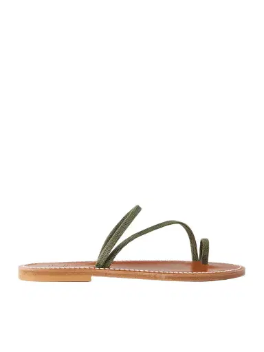 K Jacques St Tropez Actium Snake-effect Leather Sandals | Thumbnail 1