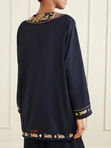 BODE Feather Runner Embroidered Cotton-blend Twill Jacket | Thumbnail 3 BODE Feather Runner Embroidered Cotton-blend Twill Jacket | Thumbnail 3