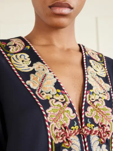 BODE Feather Runner Embroidered Cotton-blend Twill Jacket | Thumbnail 4 BODE Feather Runner Embroidered Cotton-blend Twill Jacket | Thumbnail 4