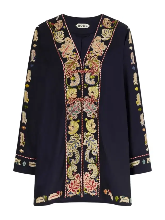 Feather Runner Embroidered Cotton-blend Twill Jacket