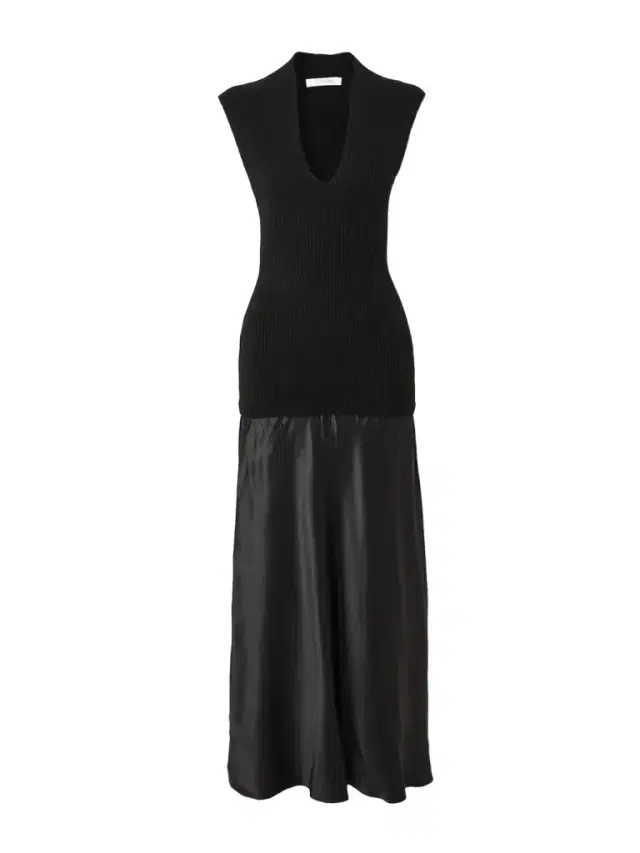 Ribbed Cashmere And Silk-satin Maxi Dress