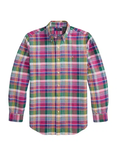 Polo Ralph Lauren Men's Plaid Stretch-Cotton Button-Down Oxford Shirt | Thumbnail 1 Polo Ralph Lauren Men's Plaid Stretch-Cotton Button-Down Oxford Shirt | Thumbnail 1