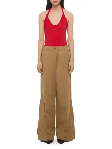 Helmut Lang Women's Trench Cotton-Linen Pull-On Trousers | Thumbnail 2 Helmut Lang Women's Trench Cotton-Linen Pull-On Trousers | Thumbnail 2