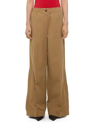 Helmut Lang Women's Trench Cotton-Linen Pull-On Trousers | Thumbnail 3 Helmut Lang Women's Trench Cotton-Linen Pull-On Trousers | Thumbnail 3
