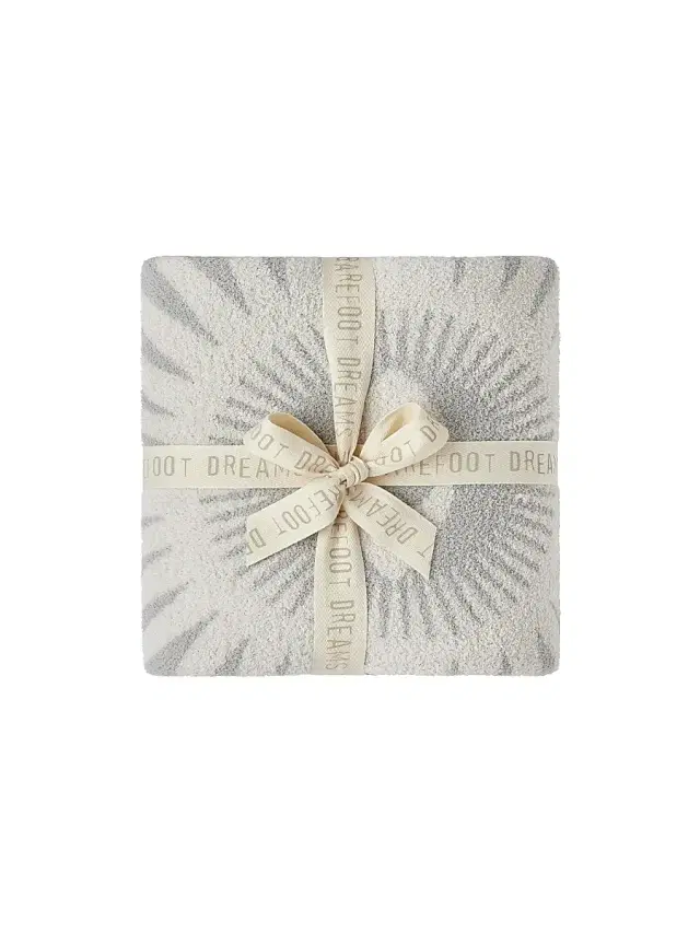 Barefoot Dreams CozyChic Visionary Blanket - Cream Multi