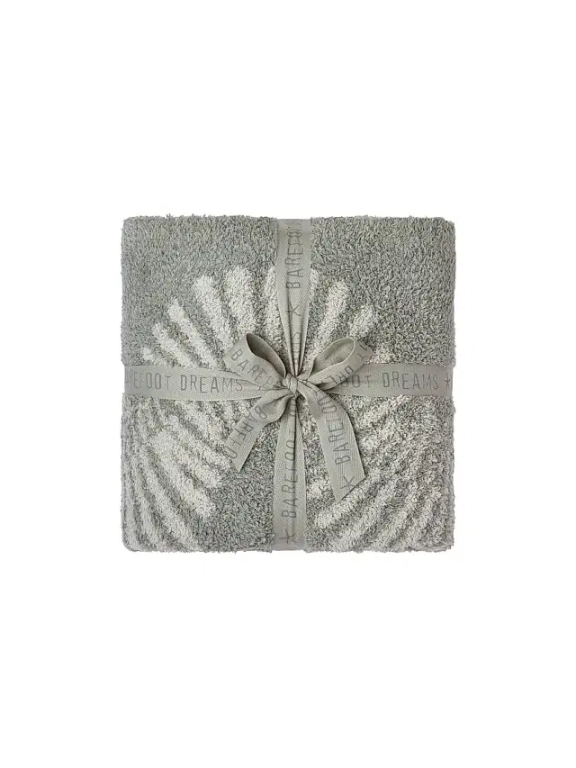 Barefoot Dreams CozyChic Spiral Seashell Throw Blanket - Faded Hazel Multi